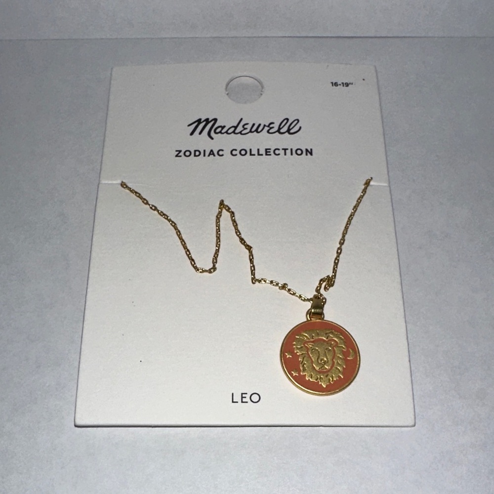 Madewell Gold Leo Pendant Necklace